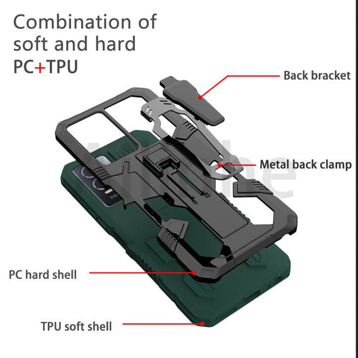 สำหรับ-vivo-v25-v23e-v23-v21e-v21-v20se-v19-v20-v17-pro-4g-5g-case-กันกระแทกกลับคลิปแม่เหล็ก-kickstand-ฝาครอบโทรศัพท์ป้องกัน