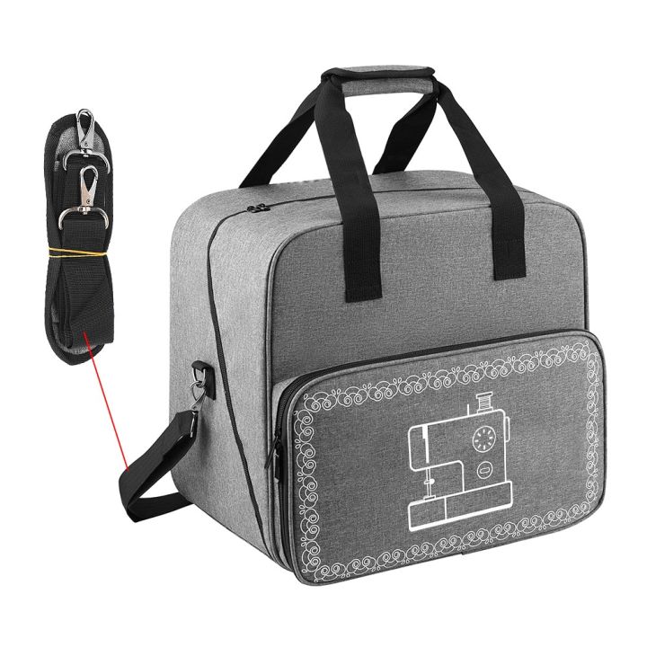 กระเป๋าเครื่องเย็บผ้าสำหรับเดินทาง-กระเป๋าเส้นด้ายเส้นด้ายสำหรับใส่ของกระเป๋าเครื่องสำอางบ้านความจุขนาดใหญ่อุปกรณ์เครื่องเย็บผ้าแบบพกพา