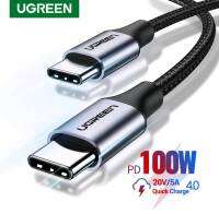 UGREEN รุ่น 70427,70429 สายถักชาร์จ USB-C to USB-C จ่ายไฟ 100W Fast Charger Cable สำหรับชาร์จและโอนถ่ายข้อมูล 480 Mbps รองรับ Macbook, มือถือ