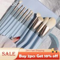 【cw】 10pcs Soft Fluffy Makeup Brushes Set Cosmetics Foundation Blush Eyeshadow Blending Tools 【hot】