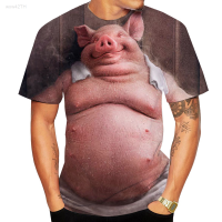 2023 NEW Short Sleeved Casual T-shirt with Interesting Pig Patterns, Popular Mens Animals, And Summer Fashion Trends brand new T-shirt