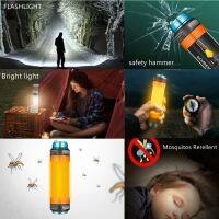 Outdoor Emergency Power LED Flashlight Mosquito Repellent Camping USB Lantern Magnet Tent Light