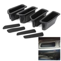 4Pcs Car Door Storage Box Handle Armrest Container Phone Bin Cup For Volvo XC60 2009 2010 2011 2012 2013 2014 2015 2016 2017