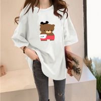 2033 Plus Size M-5XL Loose Tshirt  Perempuan Tops Lengan Pendek Murah Wanita Clothes