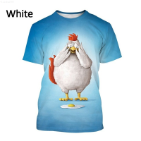 Summer Funny Animal Harajuku Unisex Cool T-shirt Fashion Anime Chicken 3D Print T-shirt {in store}