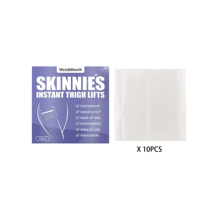 West Month Skinnies Instant Thigh Lifts Shark Tank Product Clear Adhesive Strips Instantly 4848