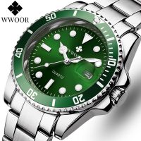 ZZOOI WWOOR New Brand Luxury Diver Watch Men 50ATM Waterproof Date Quartz Clock Fashion Sport Watches Men Wristwatch Relogio Masculino