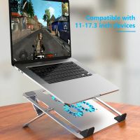 NEW Foldable Laptop Stand With RGB Cooling Fan For Macbook Computer Tablet Notebook Holder Support Bracket Laptop Accessories Laptop Stands