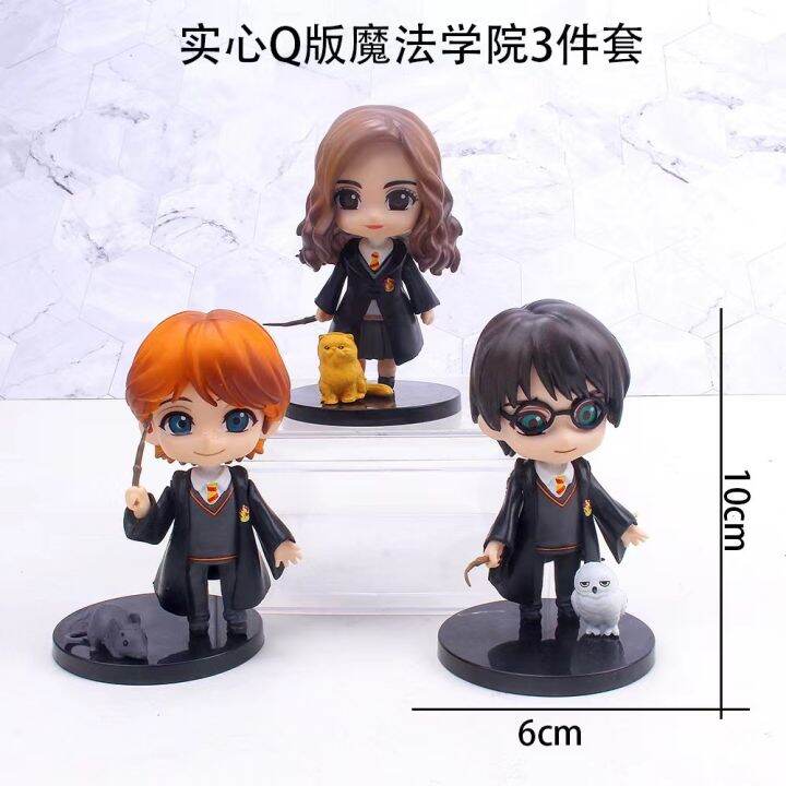 ตุ๊กตาฟิกเกอร์-pvc-รูปการ์ตูน-harry-potter-ron-weasley-tinytan-สําหรับตกแต่งเค้กวันเกิด-3-ชิ้น-ต่อชุด