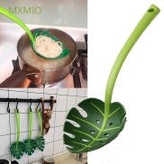 MXMIO Creative Spaghetti Spoons Green Leaf Colander Noodle Spoon Long