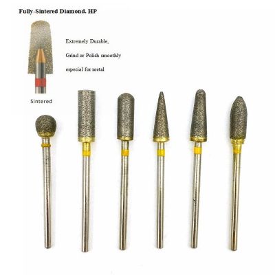 5Pcs ทันตกรรม Full Sintered Diamond HP Polisher Grindentistry Zirconia เซรามิค Crowns Polisher Dental Lab Grinding