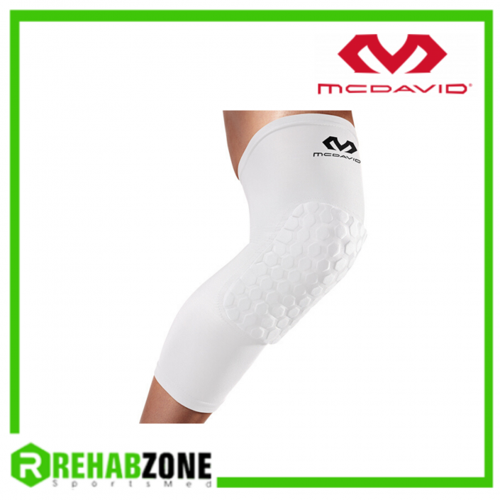 McDavid HEX Leg Sleeves/ Knee Pads (Long) (White)