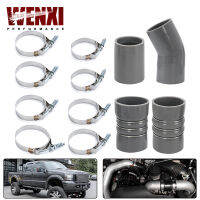 Turbo Intercooler CAC รองเท้า Clamps Kit สำหรับ Ford F250 F350 6.0L ดีเซล 2003-2007 Intercooler BOOT &amp; CLAMP ชุดอัพเกรด-serfgfdtr