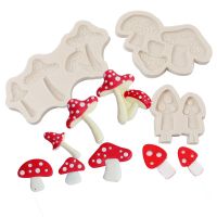 Cartoon Mushroom Fondant Silicone Mold Chocolate Cake Decoration Tools Cake Mold Baking Tools Bakeware Biscuit Mold Mousse Mould Bread  Cake Cookie Ac