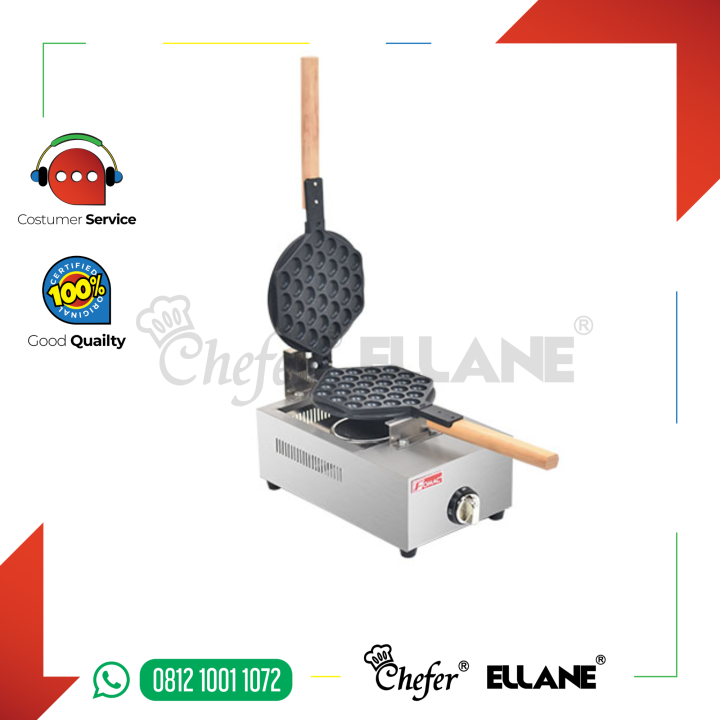 Mesin Pembuat Egg Waffle / Egg Waffle Maker Gas EWBG36 FOMAC Lazada