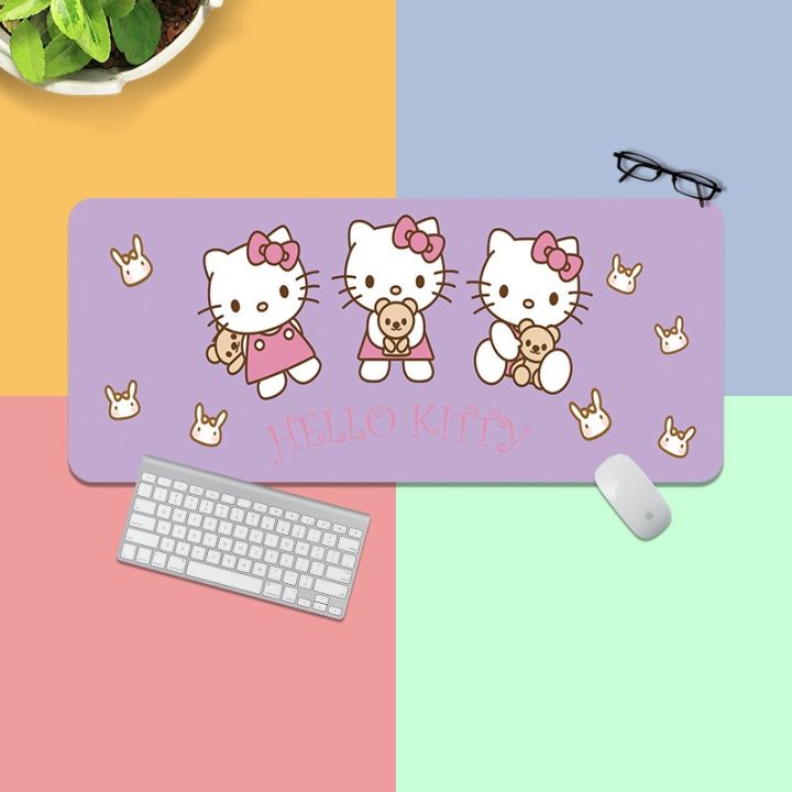 hellos-kitty-mouse-pad-คีย์บอร์ดอุปกรณ์เสริมโต๊ะคอมพิวเตอร์เครื่องเกมคอนโซล