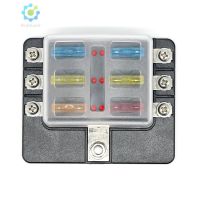 กล่องฟิวส์ 6 - Way Blade Fuse Block สําหรับรถยนต์ 12v 24v