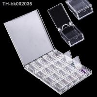 ☍☇ 20 Grids Clear Display Case Organizer Holder For Jewelry Nail Rhinestone Beads Box Acrylic Makeup Organizer Nail Art Storage Box