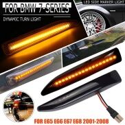 HOT W For 2002 2008 BMW 7 Series E65 E66 E67 Smoked Lens Amber LED Car