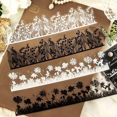 [COD] day PET stickers flower shadow series plant landscaping handbook decoration 10 sheets