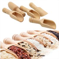 Mini Wooden Scoop For Flour Rice Candy Coffee Tablespoons Kitchen Goods Tableware Tea Spoons Small Japanese Utensils