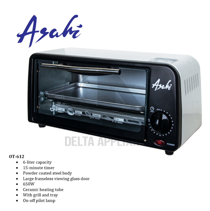 Asahi OT612 Oven Toaster 6L Lazada PH