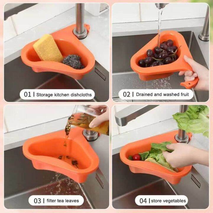 cc-sink-drain-basket-rack-food-grade-triangular-filter-leftovers-hanging-all