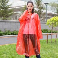 RAN เสื้อกันฝน ZT-SKE-9200-1 Raincoat  ​ ผู้ใหญ่​พกพา  เนื้อหนา Free Size วัสดุ PE ใส่ได้ทั้งชายและหญิง คละสี ชุดกันฝน  เสื้อคลุมกันฝน