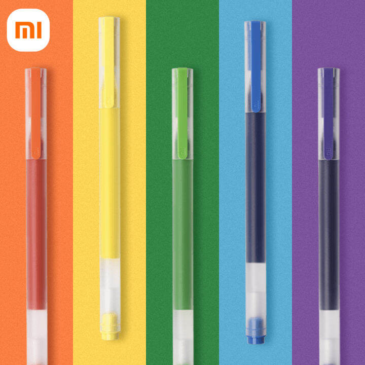 5 Pcs/set Xiaomi Colorful Gel Pens 0.5mm Super Durable Writing Draw Pen