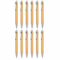 Bamboo Retractable Ballpoint Pen Black Ink 1 mm Office Products Pens Bamboo Ballpoint Pen Wood Ballpoint Pens