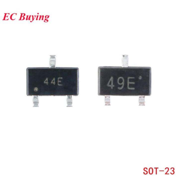 10Pcs 44E 49E Hall Effect Sensor Switch SMD Hall Element SS49E AH49E ...