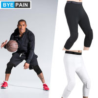 1Pcs Sports Anti-collision Pants, Fitness Compression Pants with Honeycomb Knee Pad Fits Gym Workout Running