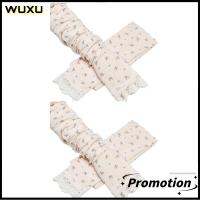 WUXU 2Pairs สีขาวขาว แขนผ้าไหมน้ำแข็ง ครีมกันแดดป้องกันแสงแดด ขี่กลางแจ้งขี่ แขนเสื้อน้ำแข็ง บางหลวม ทน UV สำหรับผู้หญิง