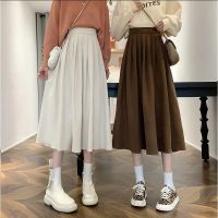 【CC】♞  Skirt Waist Pleated Korean Fashion Streetwear Ladies A Skirts Drop Shipping