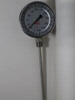 (UIM-Shop) Bi-Metal Thermometer Dial 4" , Range 0-100 C , 1/2" NPT , Model TBM42140212NB30