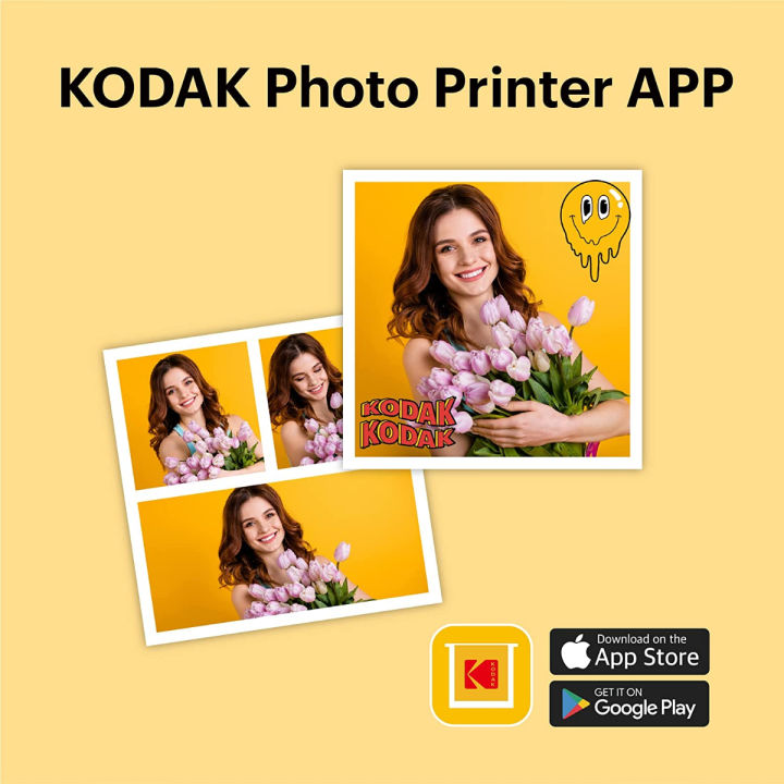 kodak-mini-3-retro-4pass-portable-photo-printer-3x3-inches-8-sheets-yellow-printer-8-sheets-yellow