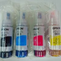 น้ำหมึก EPSON 003 Bk c m y ใช้ได้กับเครื่องEpson L3110/L3111/L3108/L3158/L4150/L4158/L4160 หมึกแท้ ?%?