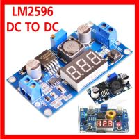 LM2596 DC-DC โมดูล step-down ที่ปรับได้พร้อมจอแสดงผลโวลต์มิเตอร์แบบดิจิตอล LM2596S โมดูลแหล่งจ่ายไฟที่มีการควบคุม