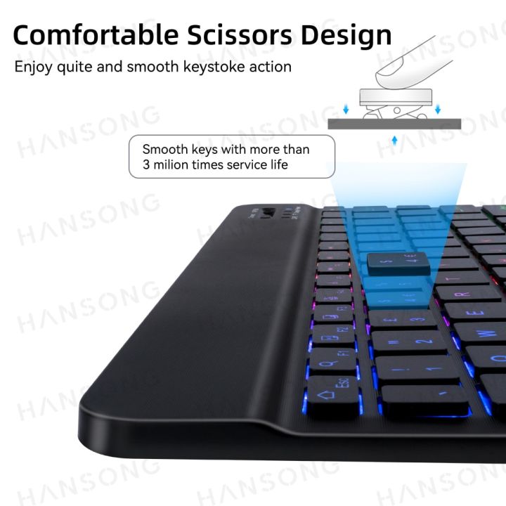 แป้นพิมพ์เรืองแสง-zf-สำหรับ-android-ios-windows-บลูทูธ-ใช้ได้กับแป้นพิมพ์ขนาด10นิ้วแท็บเล็ตสมาร์ทโฟน-xiaomi-samsung-apple