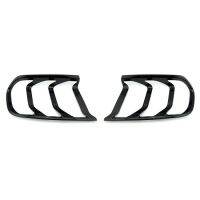 2x Black Car Taillight Decoration Frame Cover tail light lamp Trim bezel surrounde For Ford Mustang 2015-2017