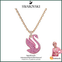 ?Swarovski?Swarovski ลายเซ็นสีชมพูหงส์จี้สร้อยคอเพชร, S925 สร้อยคอแฟชั่นสตรีเงินสเตอร์ลิงของขวัญวันวาเลนไทน์ของขวัญวันเกิด