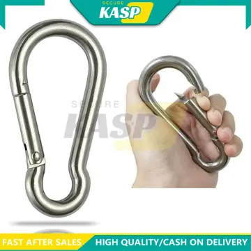 Shop Spring Snap Hook Galvanized Carabiner Clips Heavy Duty For Camping  Hiking Outdoor And Gym with great discounts and prices online - Apr 2024