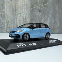 1:43 Original Honda Fit PRO Alloy Car Model Adult Classic Collection Blue White Gift Display Ornaments