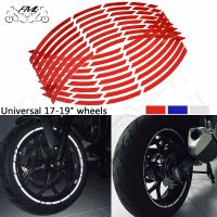 Car motorcycle Tire Rim Stickers 17"-19" Reflective Wheel Tyre Sticker Decors For Yamaha FZ6 FZ6R FZ8 MT-07 FZ07 FZ1 XJ6 MT-09 Valves