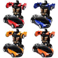 【CC】 New One-key Deformation Car Transform Plastic Diecasts Boys Gifts Kid