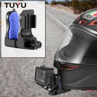 TUYU ที่ยึดกล้องเพื่อการกีฬาแอคชั่น Hero11 10 9หมวกกันน็อคคางอุปกรณ์เสริม GoPro Intsa360ข้างรถจักรยานยนต์