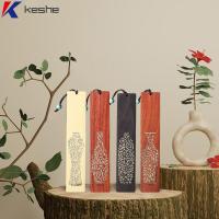 KESHE 4Pcs หลากสี ชุดที่คั่นหนังสือไม้ กลวงออก สี่เหลี่ยมผืนผ้าทรงสี่เหลี่ยม ที่คั่นหนังสือย้อนยุค ทนทานต่อการใช้งาน 5.5 "× 1.2" ค่ะ ที่คั่นหนังสือภาษาจีน ผู้ชายผู้หญิงเพื่อนสาวครูของขวัญวันเกิด