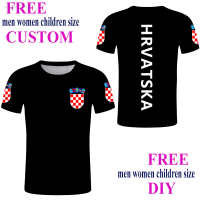 2023 NEW Croatia Summer T-shirt Customized Mens Hrvatska T-shirt Free Diy T-shirt Symbol T-shirt Customized Hrv National Design brand new T-shirt