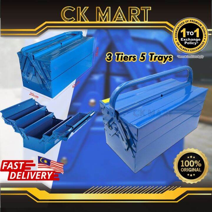 Multifunctional Three Layers Metal Tools Box/ Metal Storage Box Lazada