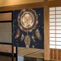 โบฮีเมียน Dream Catcher Door Curtain Star Galaxy Feather พิมพ์ฉากกั้นห้องม่านตกแต่งสำหรับห้องครัว